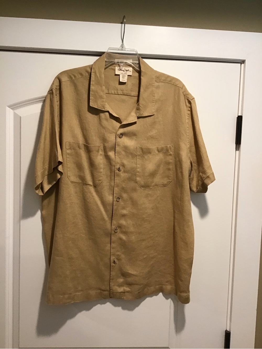 Panama Jack Short Sleeve Button-Down Shirt - Tan